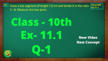 Class10, Ex 11.1, Q1 | Construction | Math