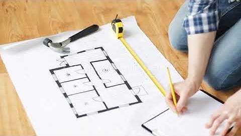 Close Up Of Male Hands Measuring Blueprint 4 | Stock Footage - Envato elements