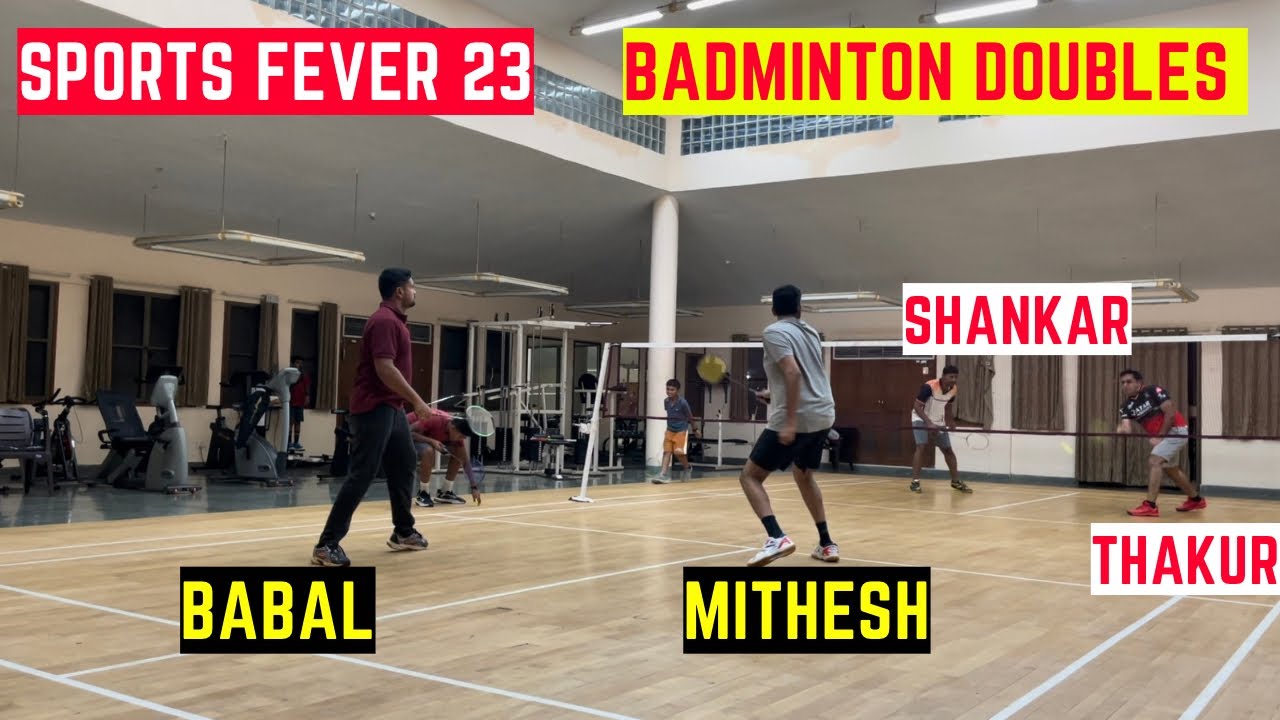 What a match ?! Badminton doubles Mithesh &Babal v Shankar & D B Thakur ...