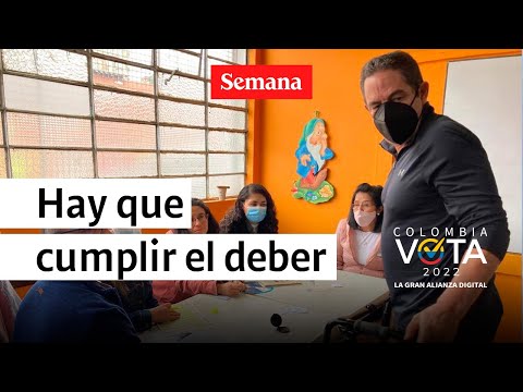 Convaleciente, Germán Vargas Lleras salió a votar