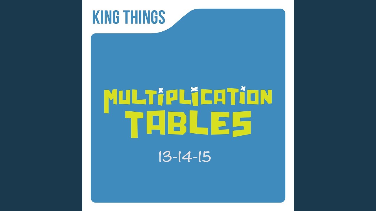 Multiplication Tables 131415 YouTube