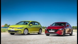 Comparativa de Motor.es - Mazda3 frente al Volkswagen Golf 8