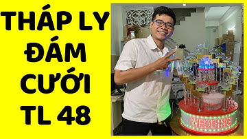 Tháp ly đám cưới đẹp mẫu TL48 cực hot 2021 giá 1900K | abshop.com.vn