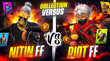 Biggest Collection Versus of Nitin free fire Vs Riot FF 😱 Garena Free Fire