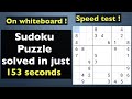 Sudoku | sudoku challenge | Can I fill the sudoku puzzle in less than 3 minutes ? #puzzle #sudoku