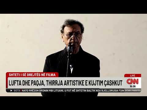 Shteti i së drejtës në filma, lufta dhe paqja, thirrja artistike e Kujtim Çashkut