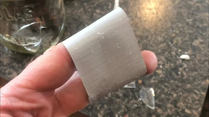 how to “safely clean up” BROKEN GLASS