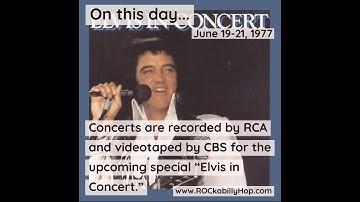 June 19-21, 1977 - Elvis Presley