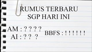BOCORAN SGP HARI INI MINGGU 06 JULI 2025 || BOCORAN TERBARU SGP || PREDIKSI SGP ||RUMUS SGP HARI INI