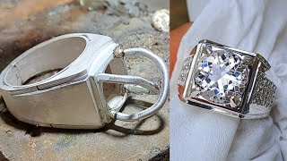 how to make silver jewelry, handmade ring for mens