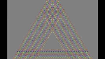 Hitomezashi Stitch Pattern, 60 Degrees, 3 Axes #geometricpatterns