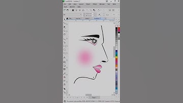 Making Face Vector Image in Coreldraw | Graphic Design Tutorial #shorts
