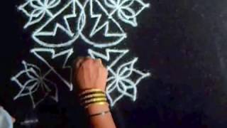 Rangoli designs 6 by 6 dots | 6 into 6 dots muggulu | Sudha Balaji