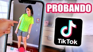 PROBANDO TIK TOK por PRIMERA VEZ! Reacción de mi Familia y Perro  SandraCiresArt