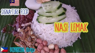 RESIPE NASI LEMAK||MALAYSIAN STREET FOOD||Coconut Rice Recipe by Pumaval