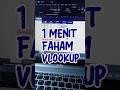 Cara mudah 1 menit faham rumus VLOOKUP di Microsoft Excel. Belajar excel pemula #exceltips