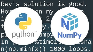 Fast check for NaN in NumPy
