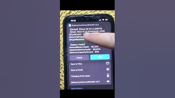 Check IPhone Battery Cycle Count