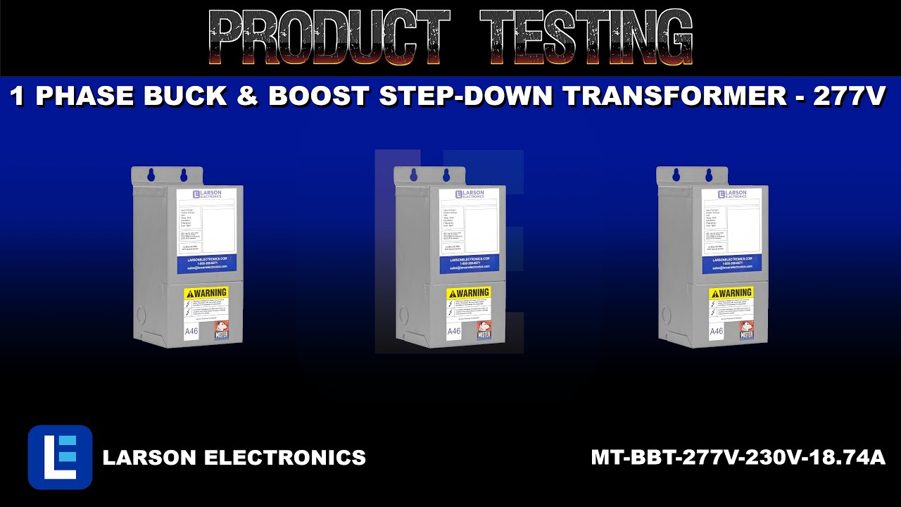 1 Phase Buck & Boost Step-Down Transformer - 277V Primary - 230V Secondary - 18.74 Amps - 50/60Hz