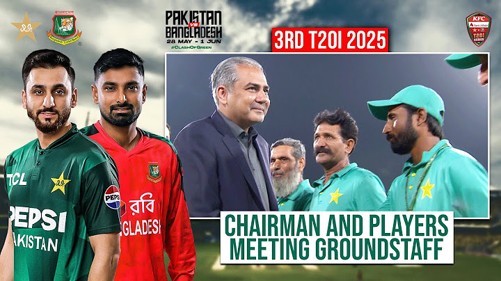 PCB Chairman Mohsin Naqvi and players applaud the tireless efforts of the ground staff 💪🏟️ | M2N1A