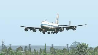 Boeing 747-100 Heavy Landing X-Plane 11 Jumbo Jet