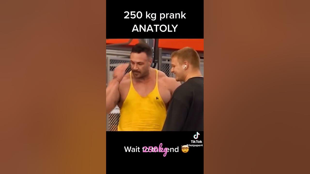 Anatoly 250kg weight fitness challenge - YouTube