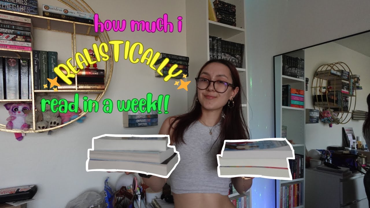 how much i realistically read in a week! (full time job + booktube)📚🕑 ...