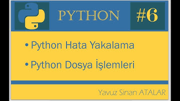 hata ayıklama python | Python Dosya işlemler #6
