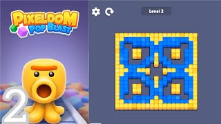 PIXELDOM POP BLAST – Level 2: Color Burst Challenge #pixeldompopblast #pixeldompopblastgame 