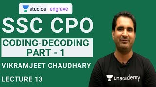 L13: Coding-Decoding - 1 | Crash Course | SSC CPO | Vikramjeet Chaudhary