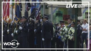 Wreath laying ceremony honors fallen officers in Uptown Charlotte