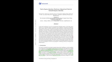 Native Sparse Attention  Hardware Aligned and Natively Trainable Sparse Attention