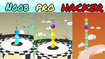 NOOB vs PRO vs HACKER in Stack Rider ❤️ All Levels Gameplay