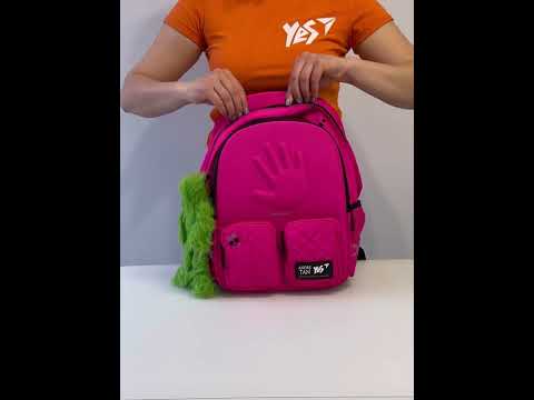 Рюкзак YES T-129 YES by Andre Tan Hand pink 40x30x14 см рожевий (559044), відео 1