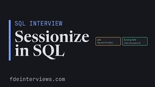 Sessionize events in SQL: LAG, a 30-minute gap, and a running SUM