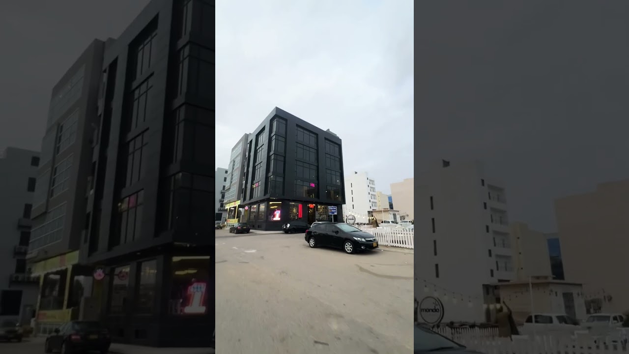 Black Luxury Commercial Building in DHA Karachi | Modern Architecture Pakistan