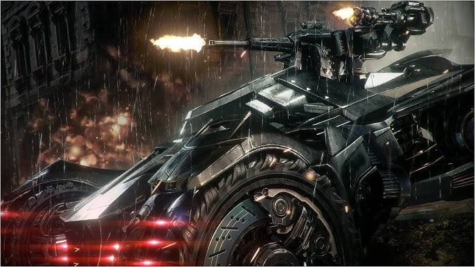 Official Batman: Arkham Knight -- Batmobile Battle Mode Gameplay