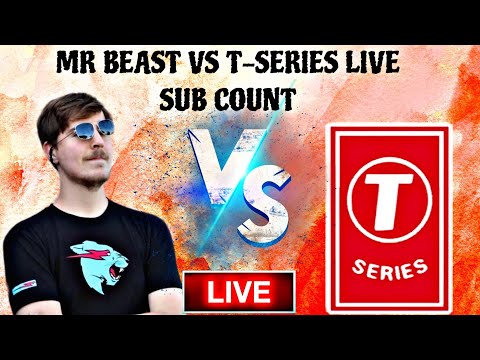 T-SERIES VS MR BEAST LIVE SUBSCRIBERS COUNT | SUPPORT YOUR FAVOURITE #mrbeast #tseries #shorts