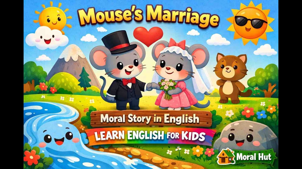Mouse's Marriage Animation Stories in English  Learn English || mouse marriege 