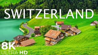 Switzerland 8K | Swiss Alps, Crystal Lakes & Storybook Villages – Scenic Nature Film