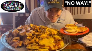 12 Egg Chili Covered Omelet Wpotatoes - Ironman Challenge - Windhill Pancake Parlor Mchenry, Il