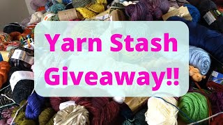 Yarn Stash Giveaway Win A Box Of Yarn Crochet Yarn Giveaway
