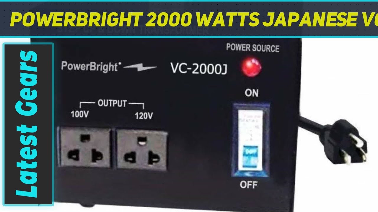 PowerBright 2000 Watts Japanese Voltage Transformers - Short