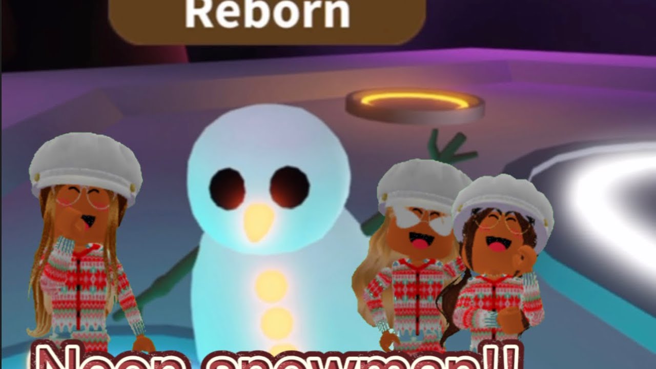 Making a Neon Snowman In Adopt Me! (SunxElliexMoon Playz) YouTube