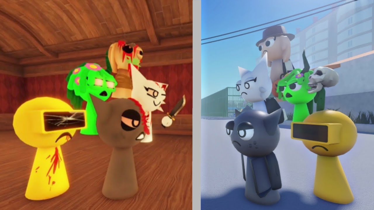 Gray and Wenda sprunki school (Season + Secret Ending)! Roblox Animation