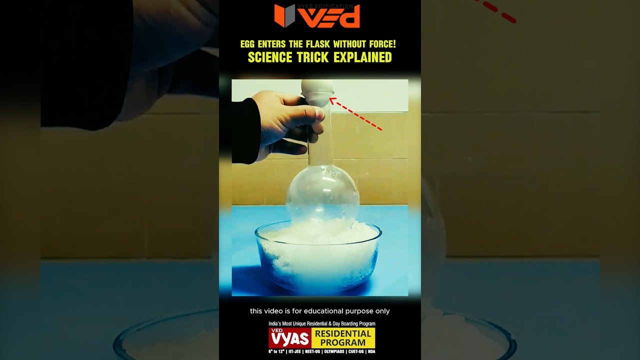 Science Magic: Egg Inside Flask Explained 