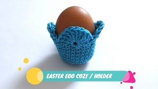 How to Crochet an Easy Easter Egg Cozy / Holder by Amira Crafts 7,370 views 5 years ago 10 minutes, 30 seconds