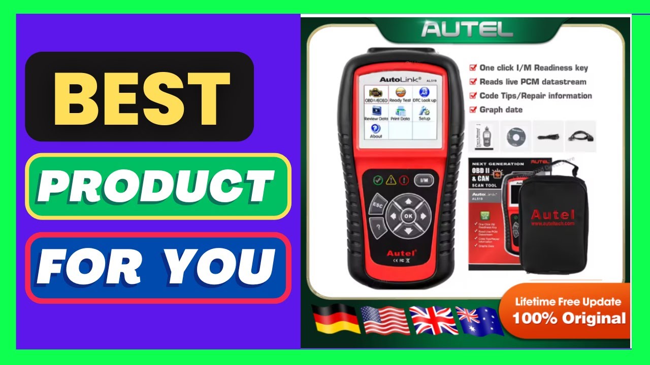 Autel AL619 AL519 OBD2 Scanner Car Diagnostic Tool Code