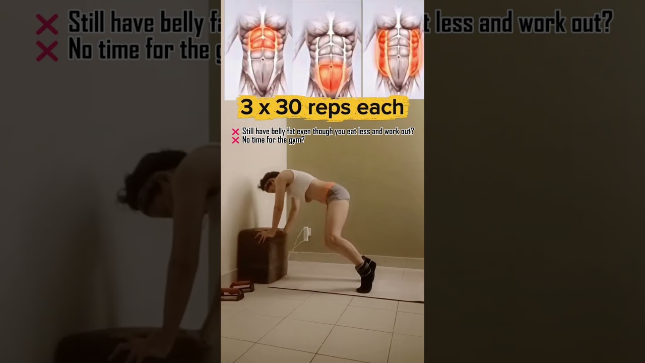 Быстро избавьтесь от жира на животе с помощью этой ПРОСТОЙ тренировки для пресса в домашних услов...