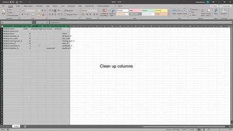 Unit4 ERP - Dataload7 - Create Flexi-Fields Load Sheet From Scratch
